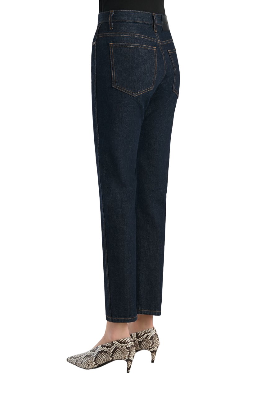 Khaite Finley Mid-Rise Slim Jeans Blauw