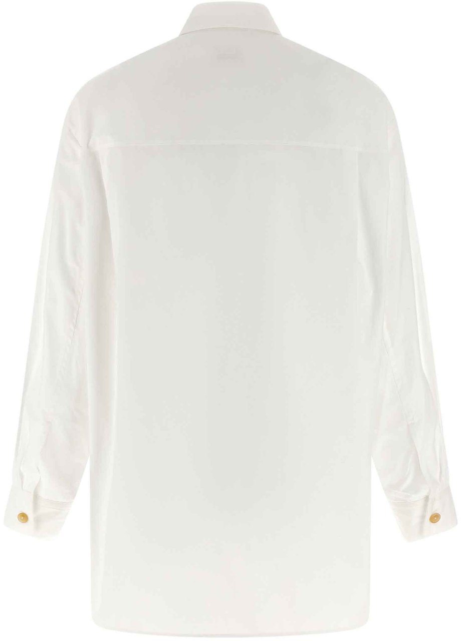 Khaite White Cotton Blouse Wit