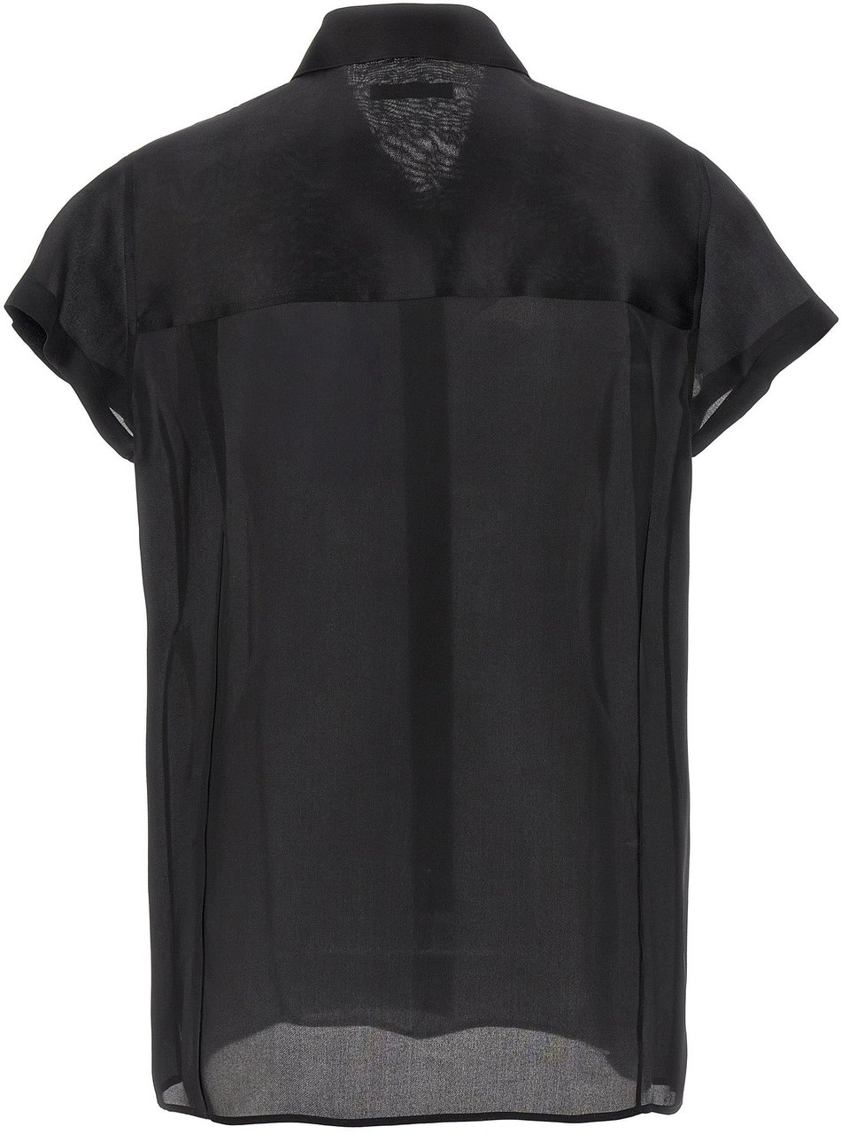 Khaite Black Silk Blouse Zwart