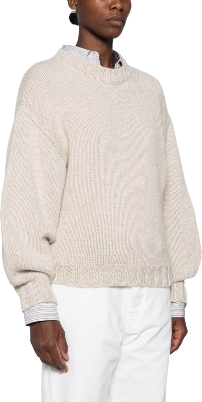 Khaite Sweaters Beige Wit