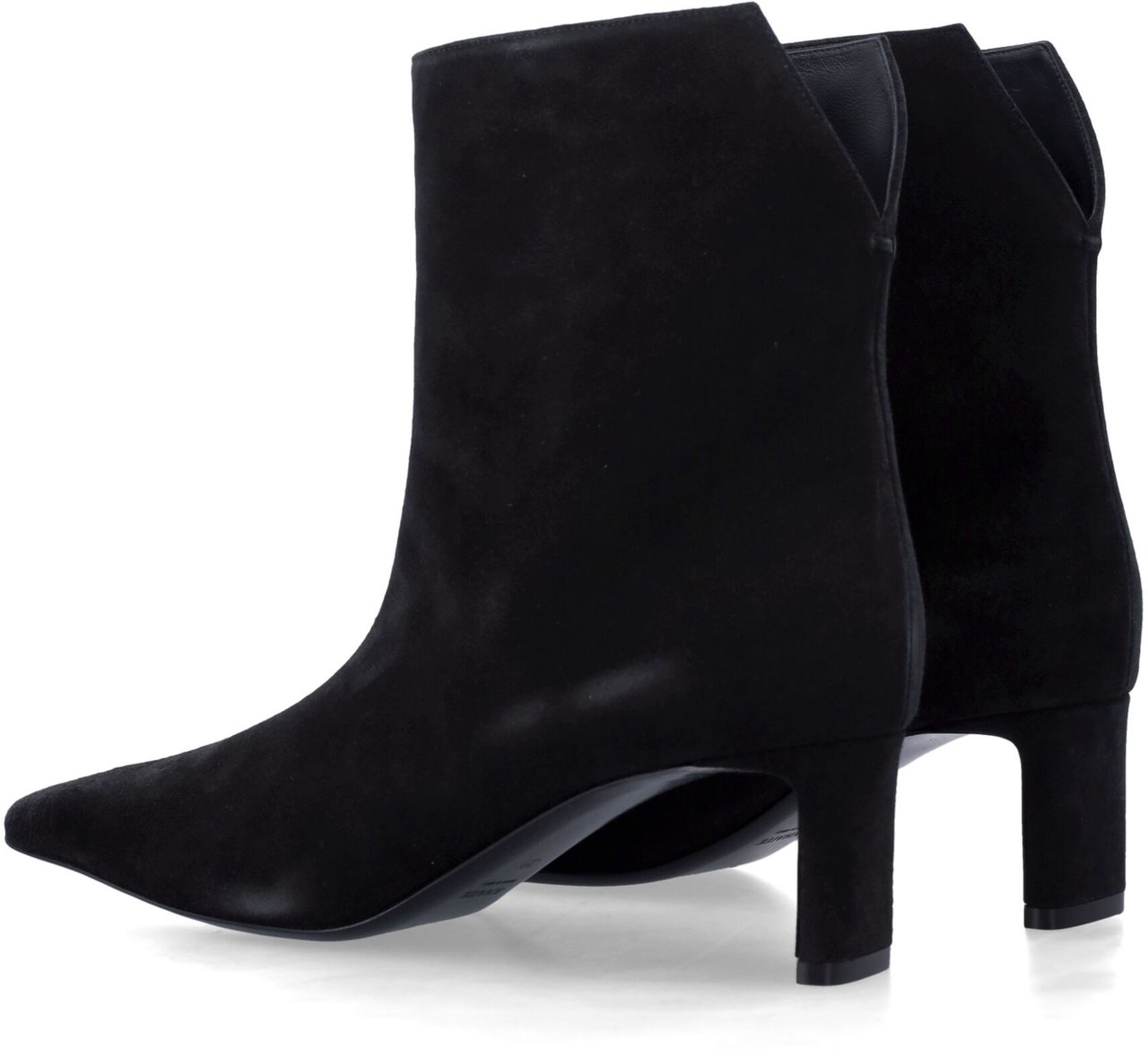 Khaite Ona Ankle Boot 55 Nero Zwart