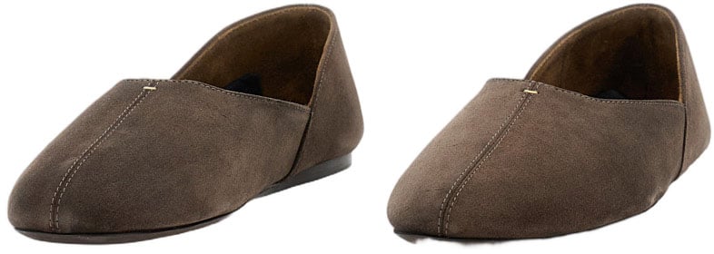Khaite Jane Flat Ballerina Bruin