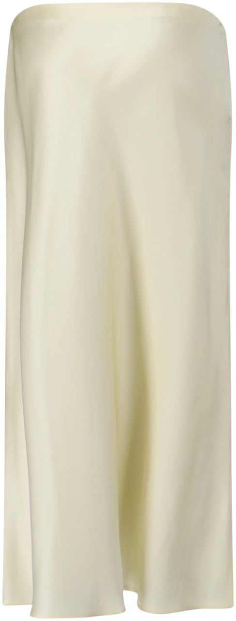 Khaite "Demi" Midi Skirt – Yellow Neutraal