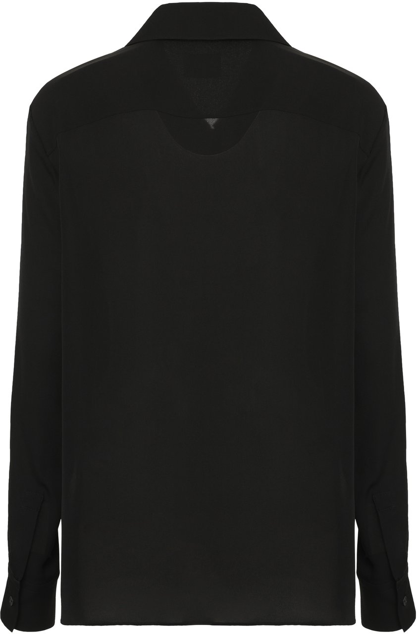 Khaite Dorian Silk shirt Zwart