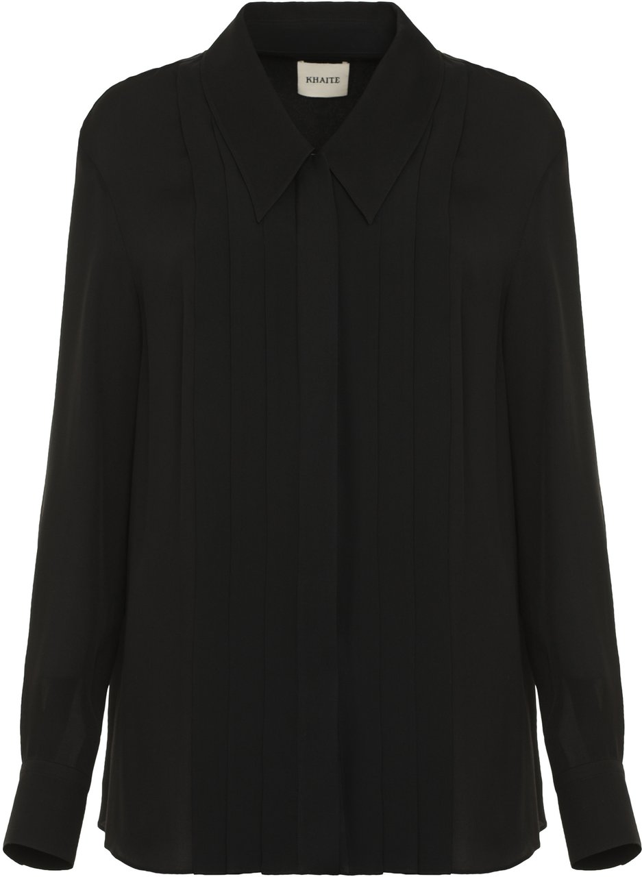 Khaite Dorian Silk shirt Zwart