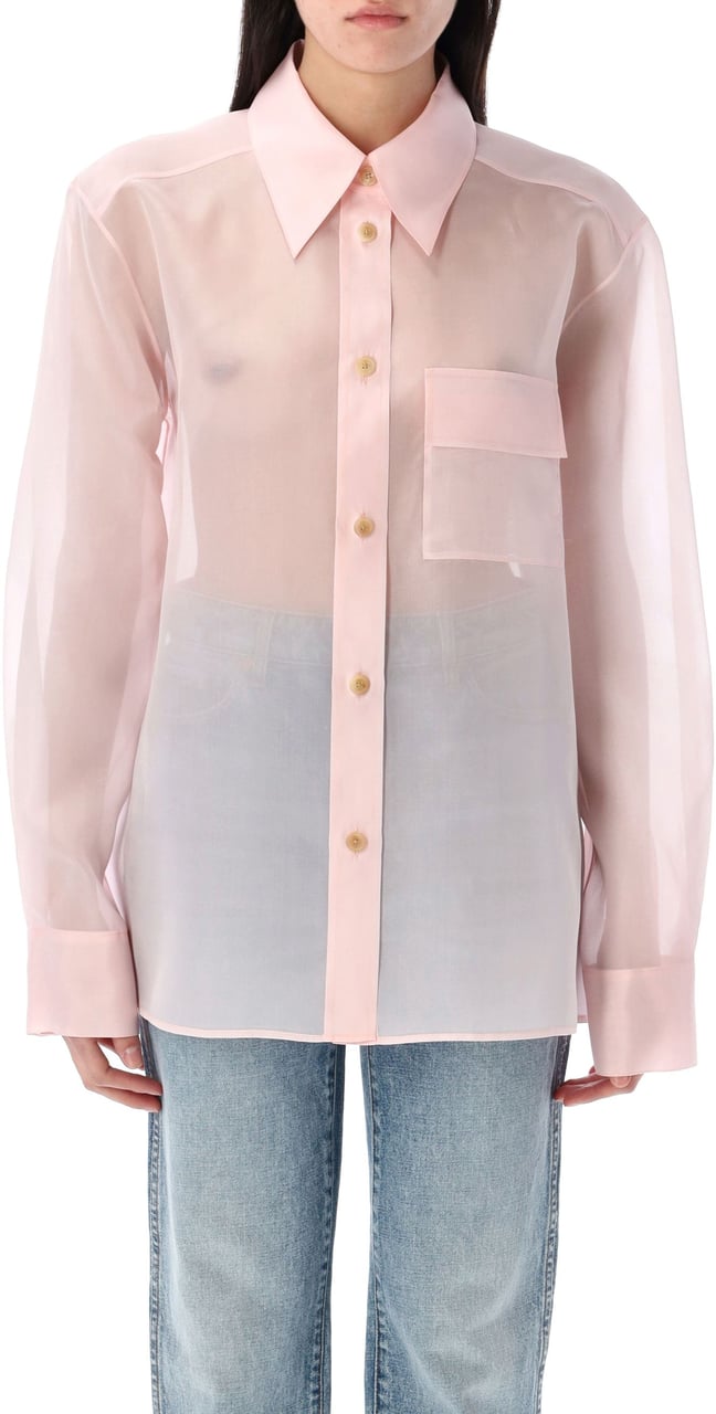 Khaite Yatty Shirt Soft Pink Roze