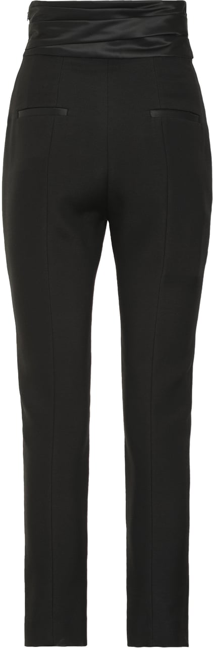 Khaite Lenro Viscose blend trousers Zwart