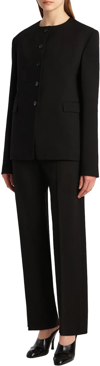 Khaite Khaite Ny Trousers Black Zwart