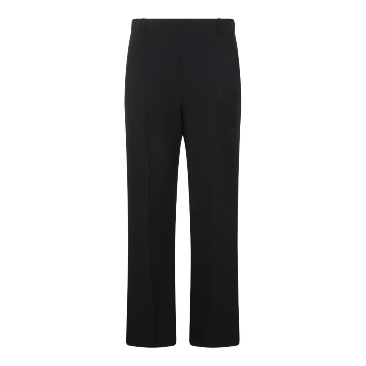 Khaite Straight-Leg Pants Wool - Black Zwart