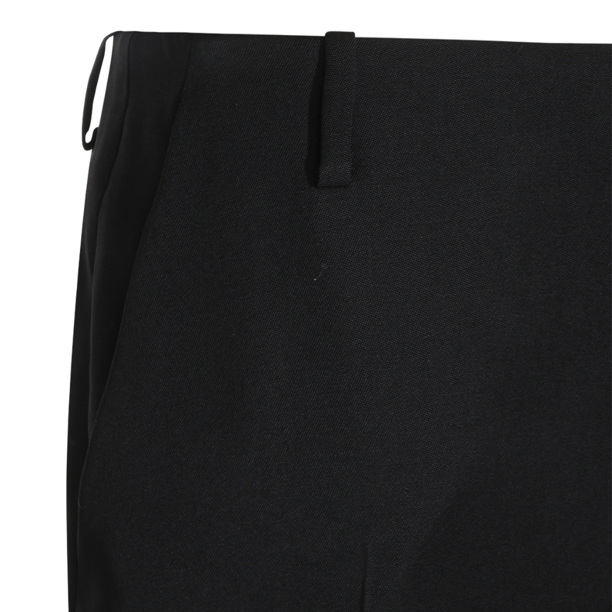 Khaite Straight-Leg Pants Wool - Black Zwart