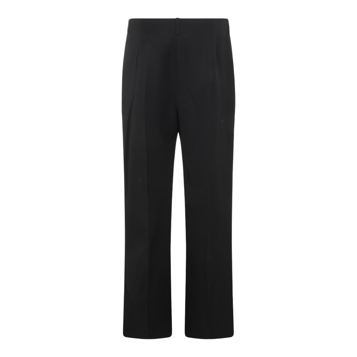 Khaite Straight-Leg Pants Wool - Black Zwart