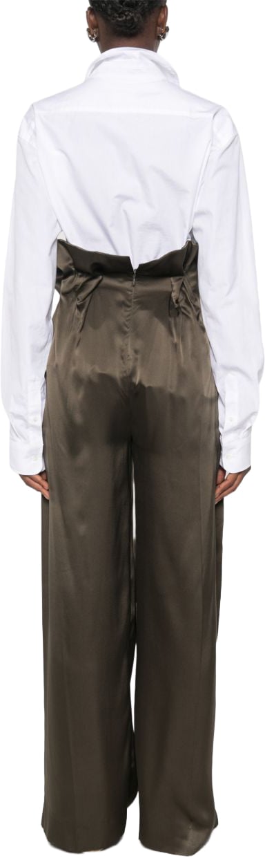 Khaite Trousers Green Bruin