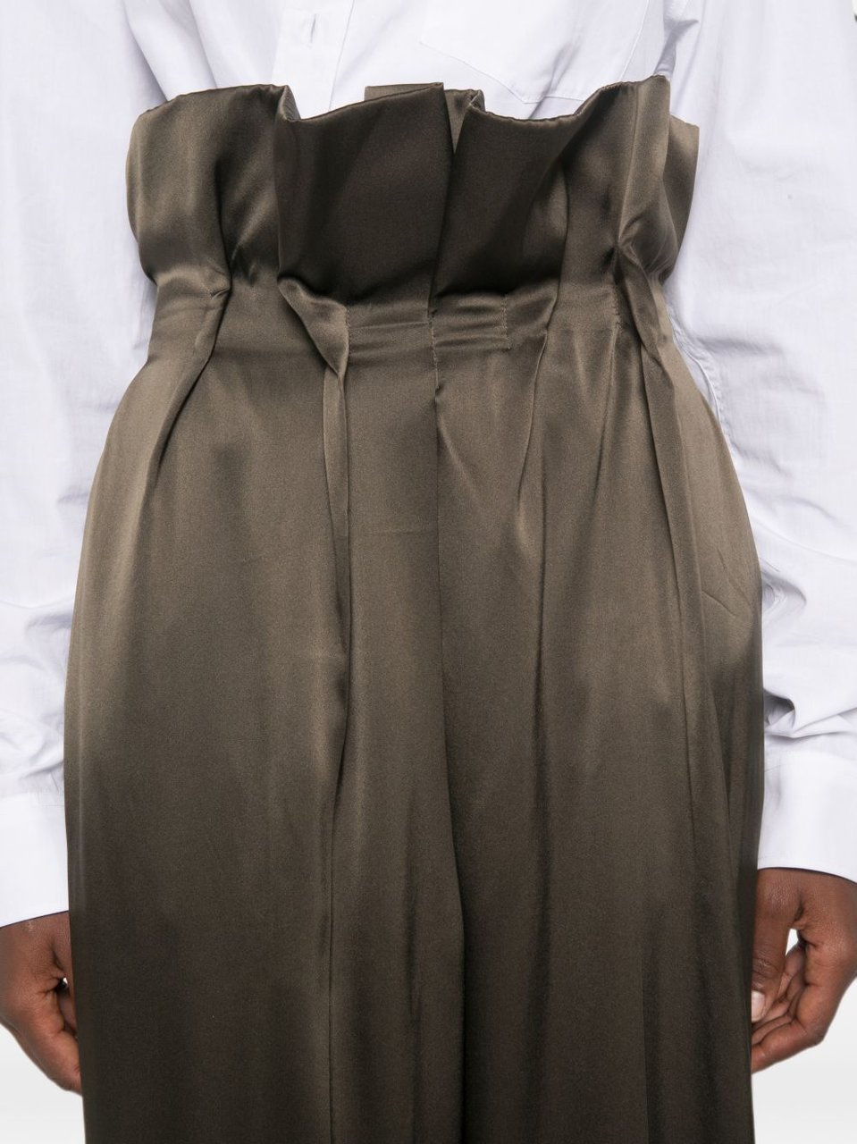 Khaite Trousers Green Bruin