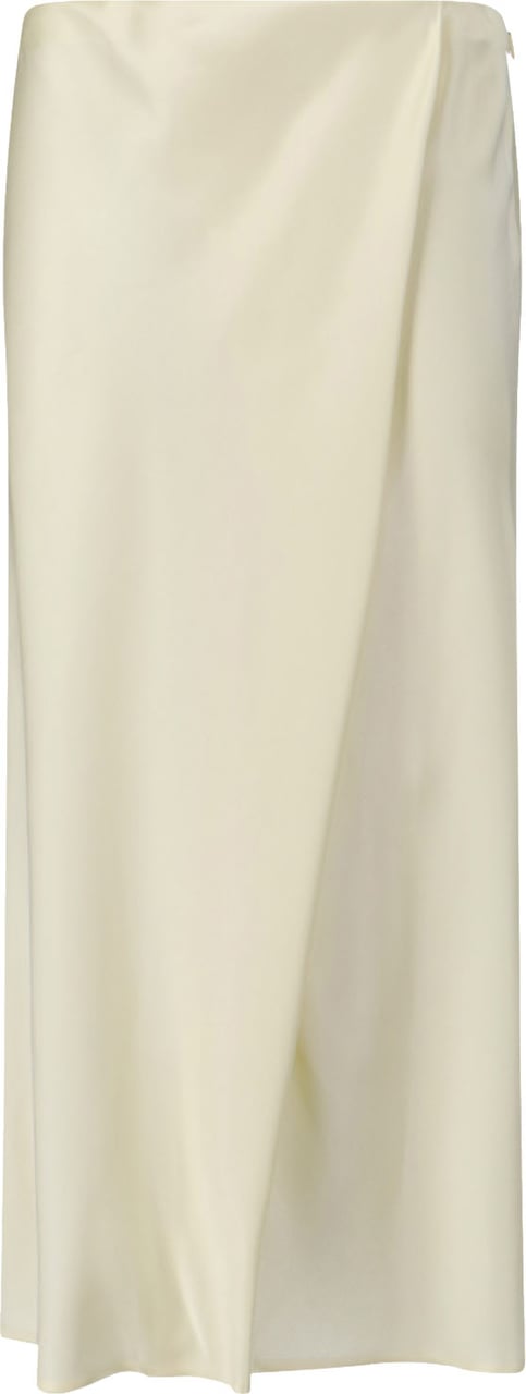 Khaite "Demi" Midi Skirt – Yellow Neutraal