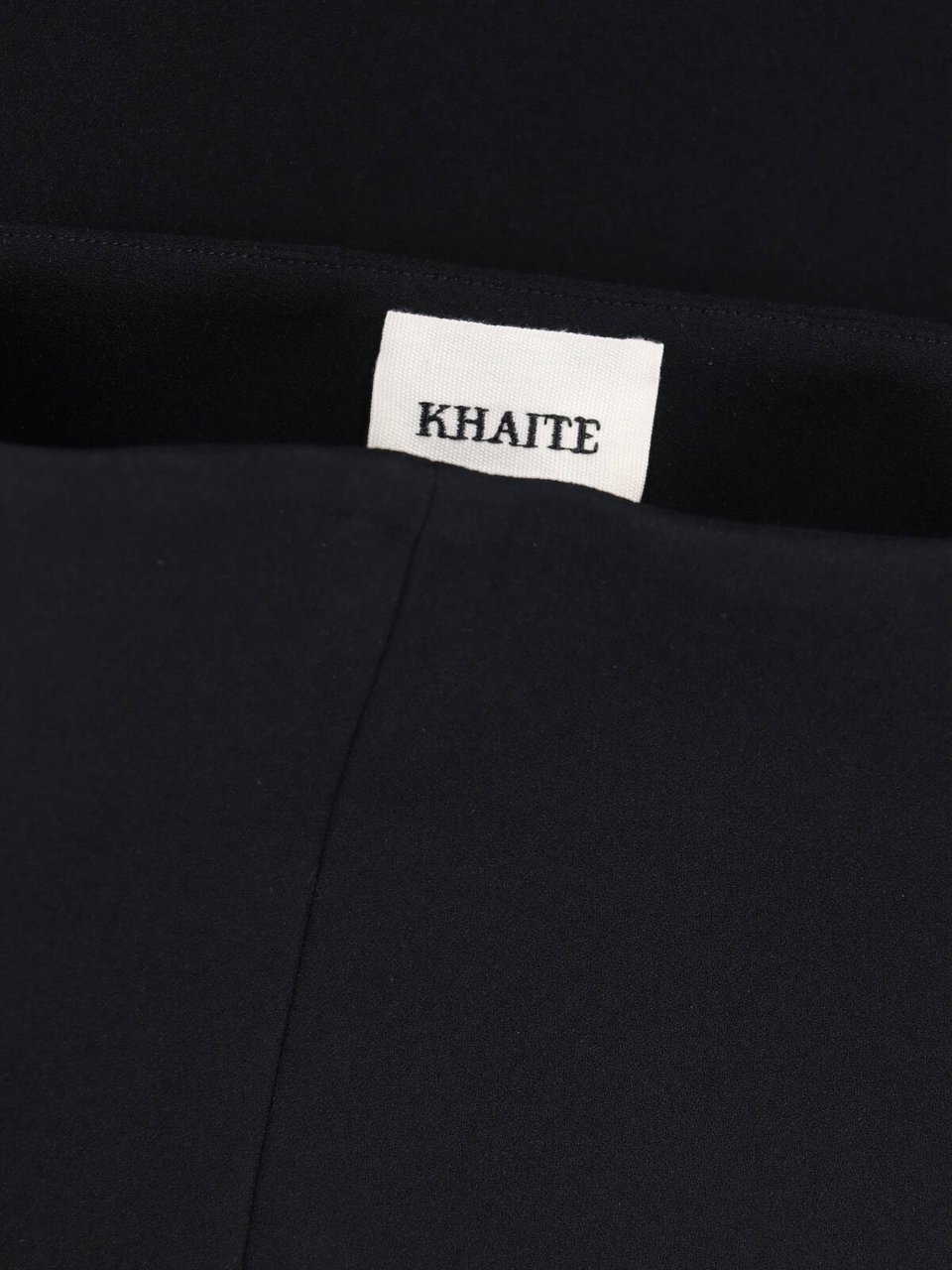 Khaite Black Lyle Side Slit Maxi Skirt Zwart