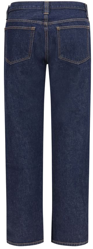 Khaite Blue Cotton Straight-Leg Jeans Blauw