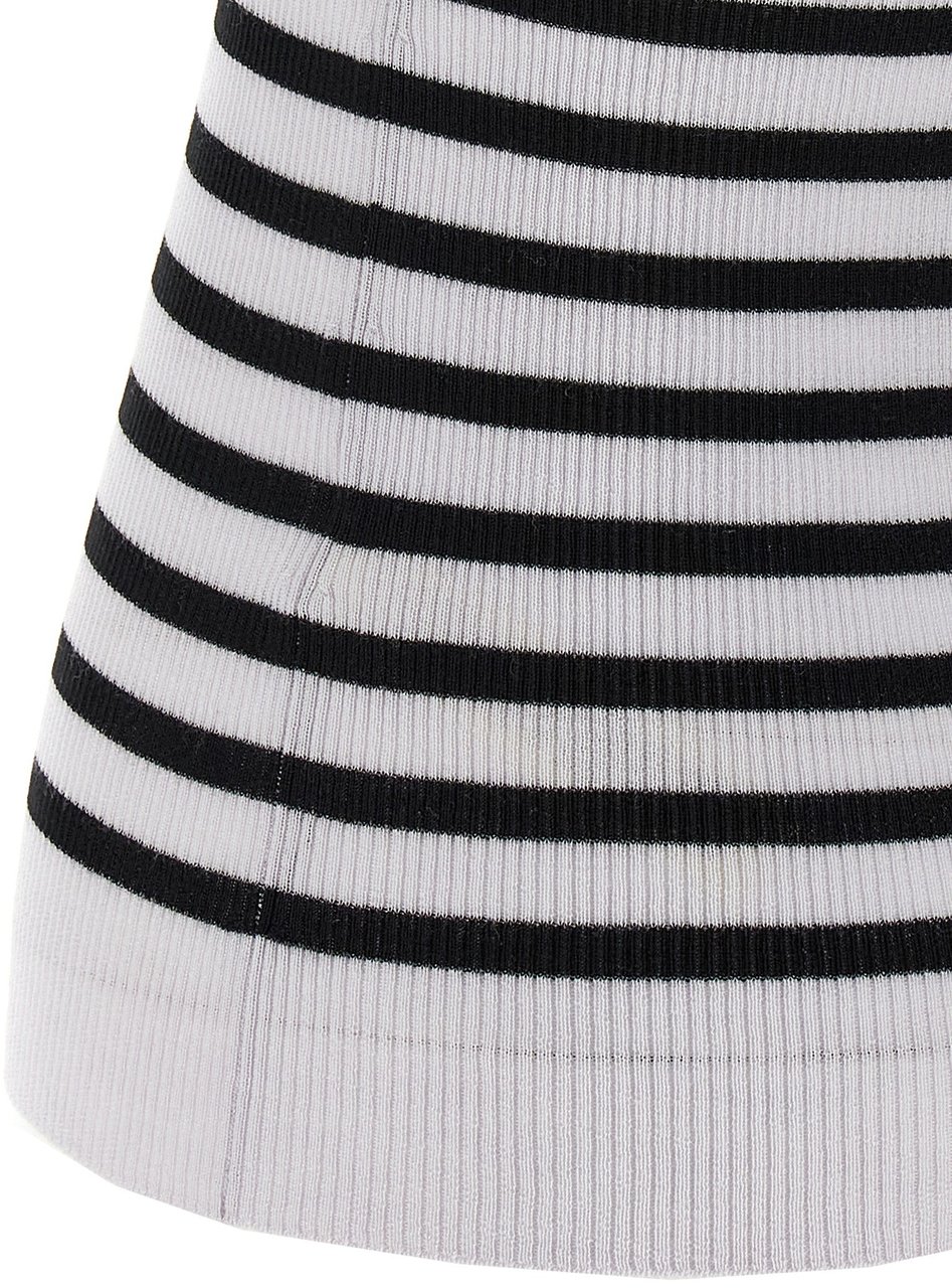 Khaite Bicolor Wool Sleeveles T-Shirt Divers
