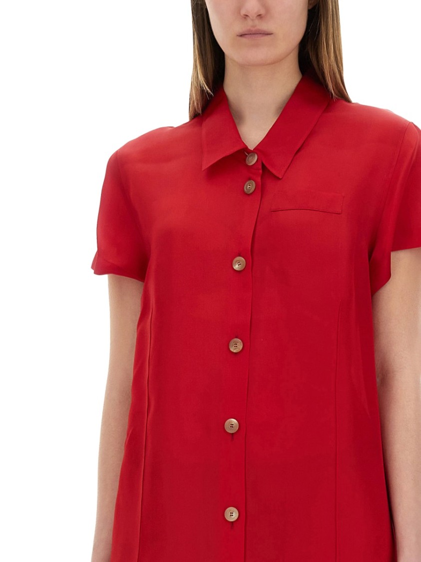 Khaite Effy Dress Rood