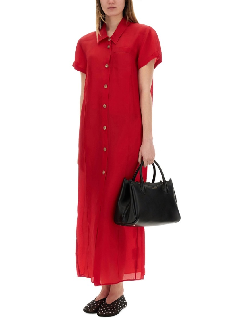 Khaite Effy Dress Rood