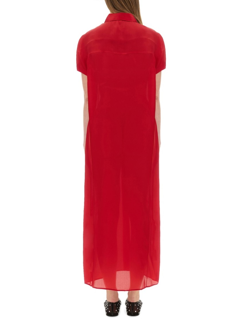 Khaite Effy Dress Rood