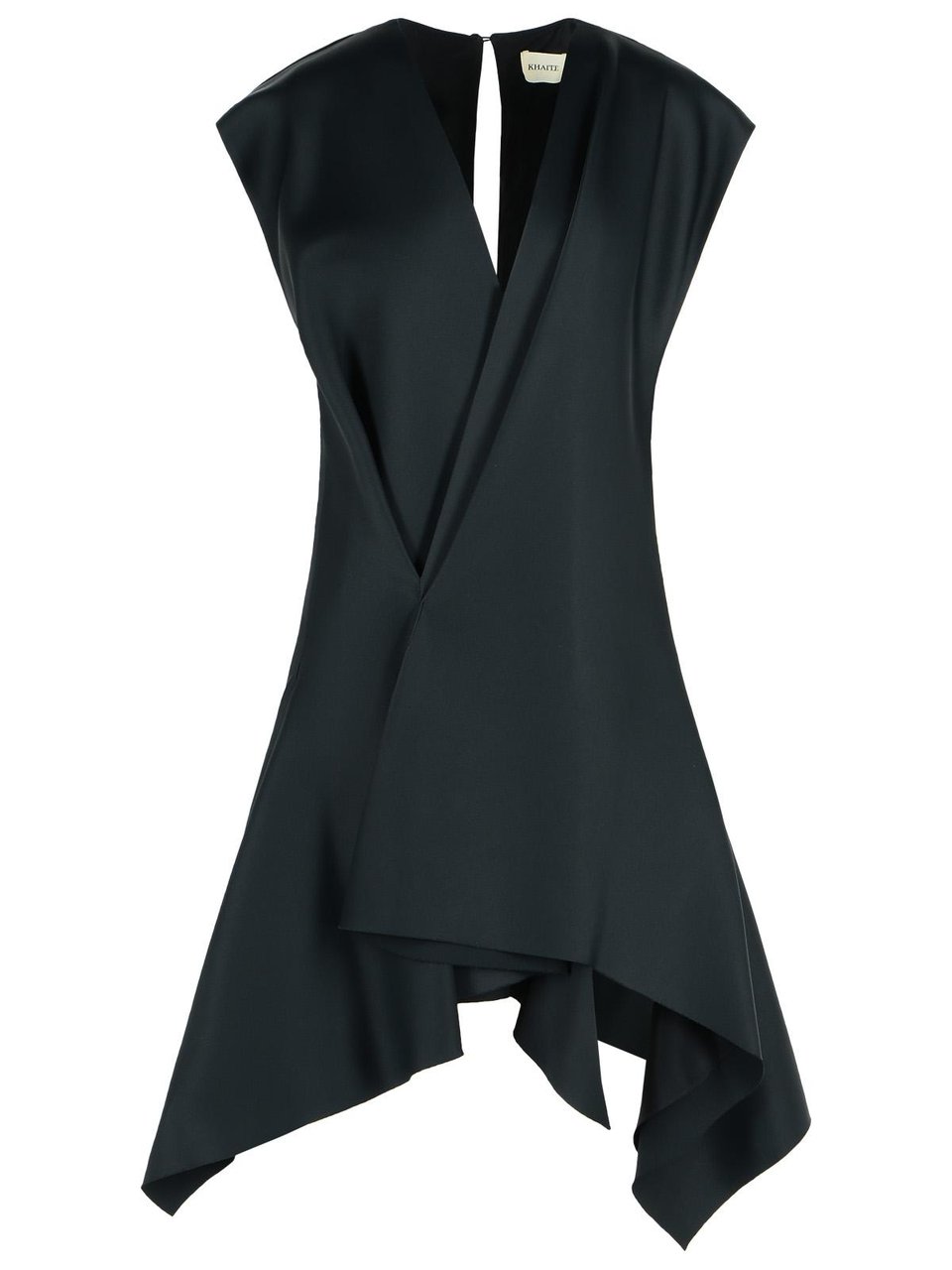 Khaite 'Merith' Dress In Acetate And Black Viscose Zwart