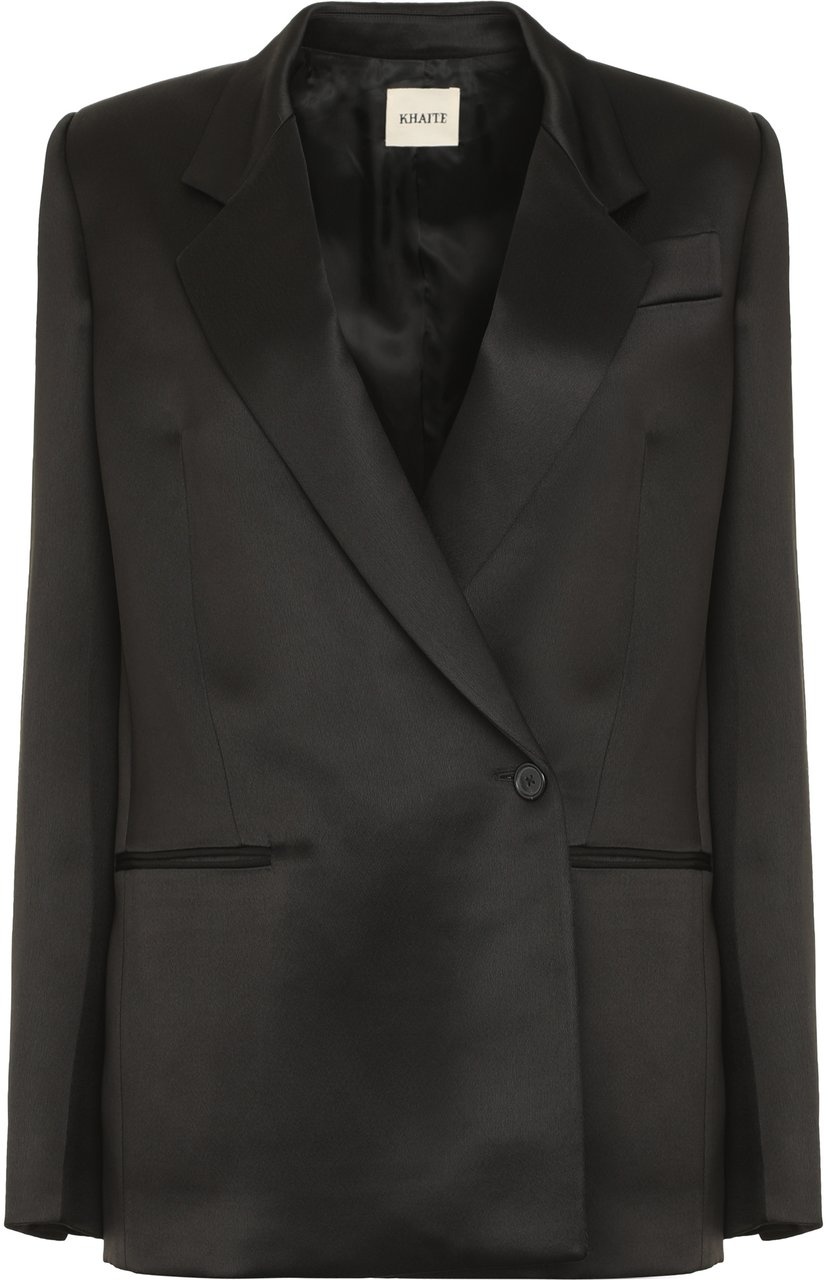Khaite Willow double breasted blazer Zwart