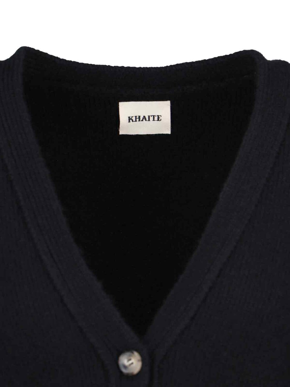 Khaite "The Scarlet" Cardigan, In Black Cashmere Zwart