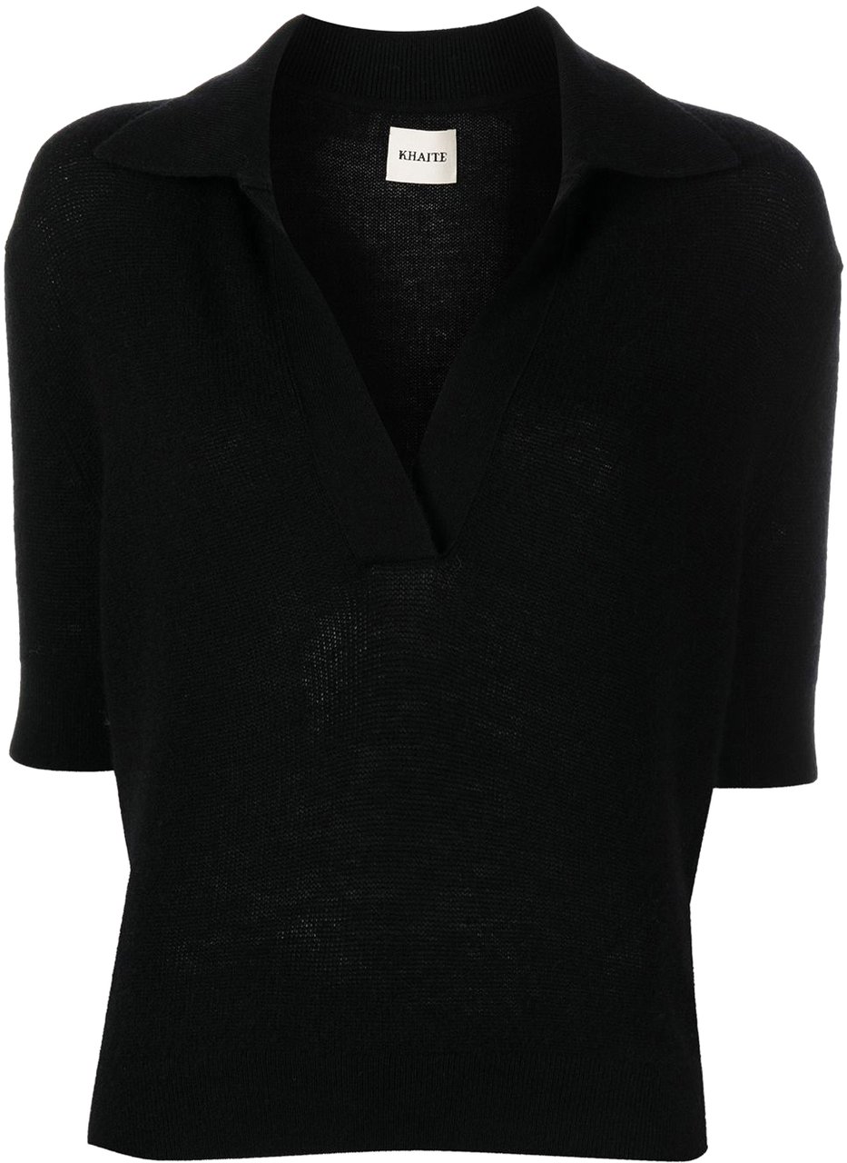 Khaite T-Shirts And Polos Black Zwart