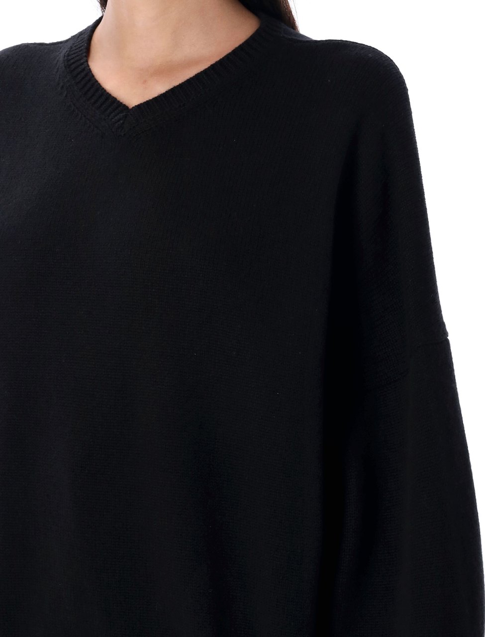 Khaite Wolfe Cashmere Knit Nero Zwart