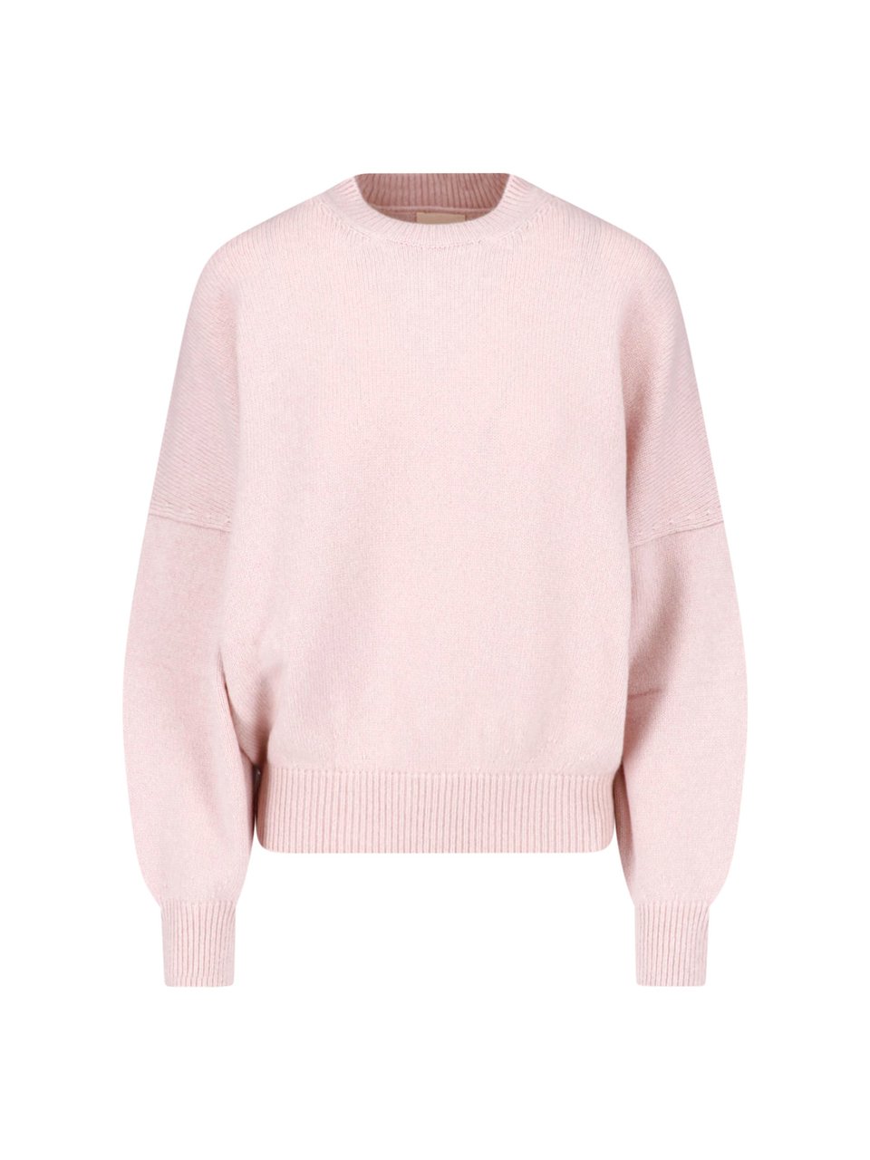 Khaite Cashmere Knit Sweater with Ribbed Details Roze