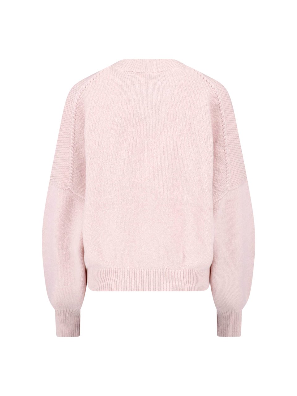 Khaite Cashmere Knit Sweater with Ribbed Details Roze