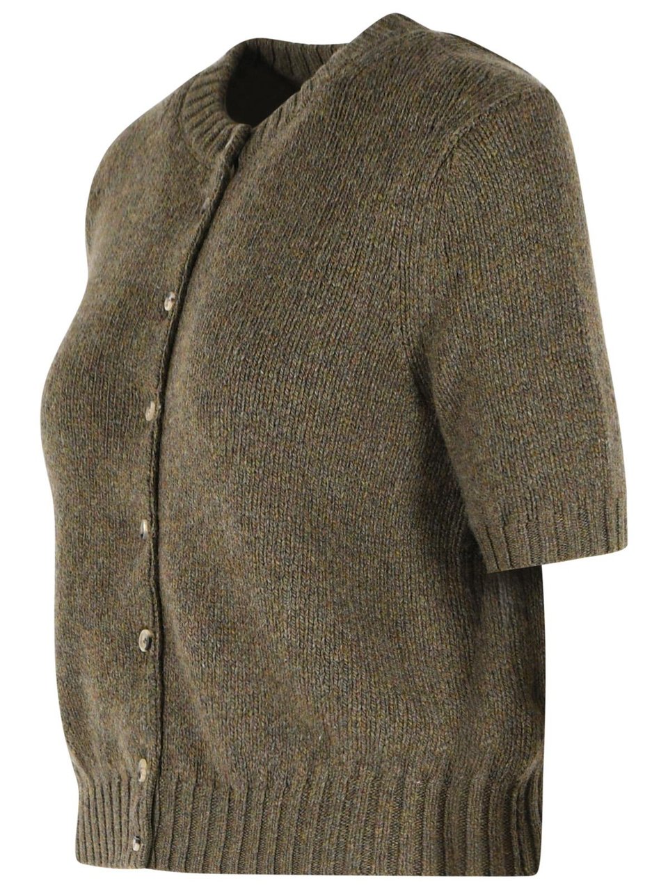 Khaite 'Nora' Green Cashmere Cardigan Grijs