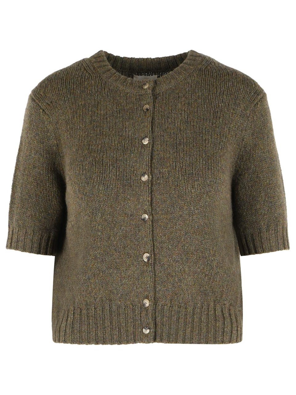 Khaite 'Nora' Green Cashmere Cardigan Grijs