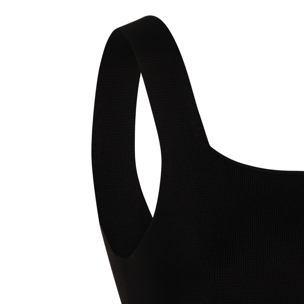 Khaite Midi Dress with Square Neckline Zwart