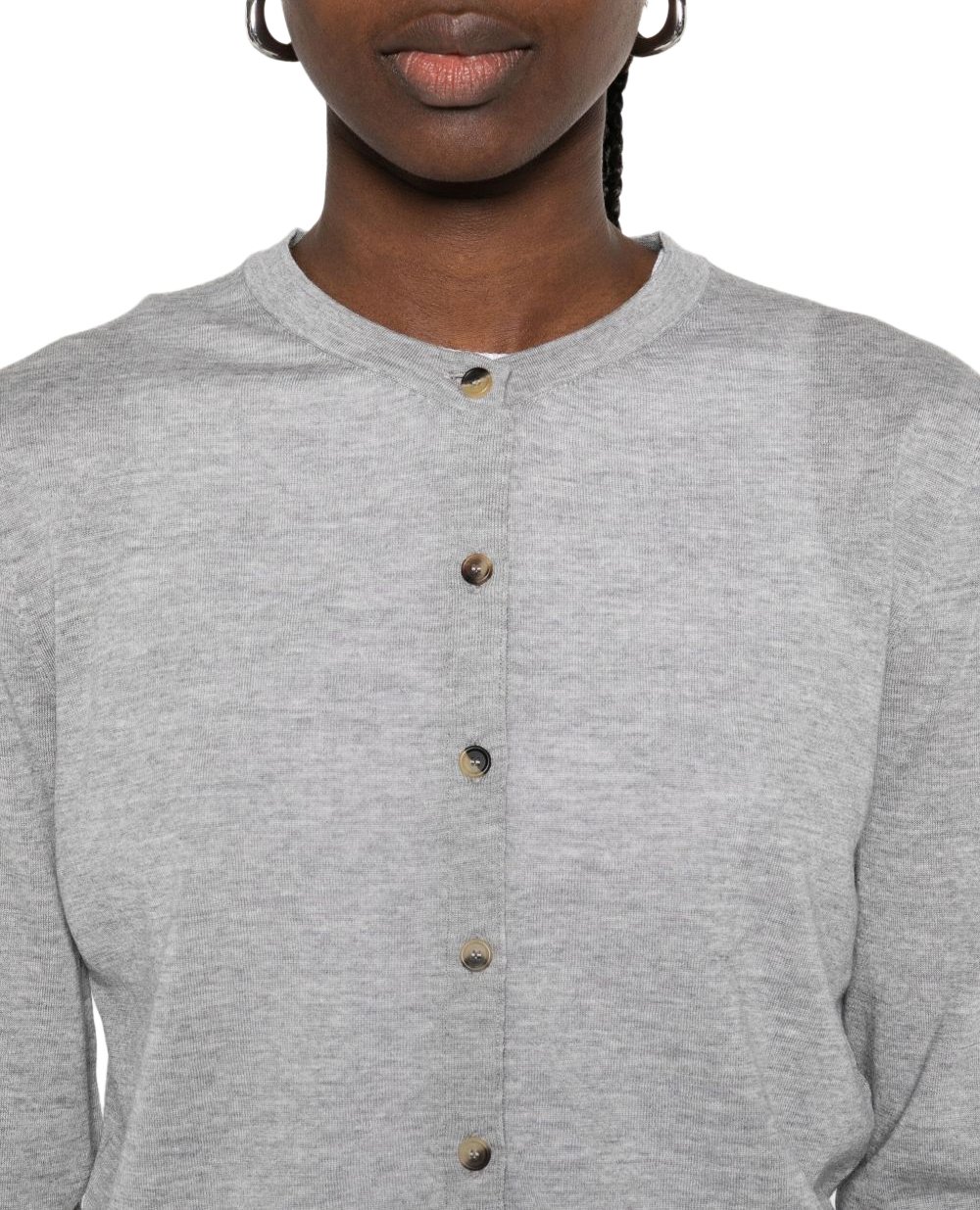 Khaite Sweaters Light Grey Grijs