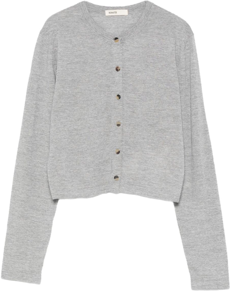 Khaite Sweaters Light Grey Grijs