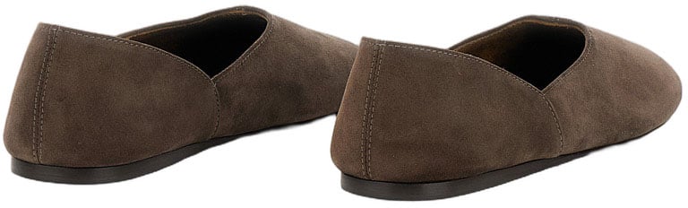 Khaite Jane Flat Ballerina Bruin