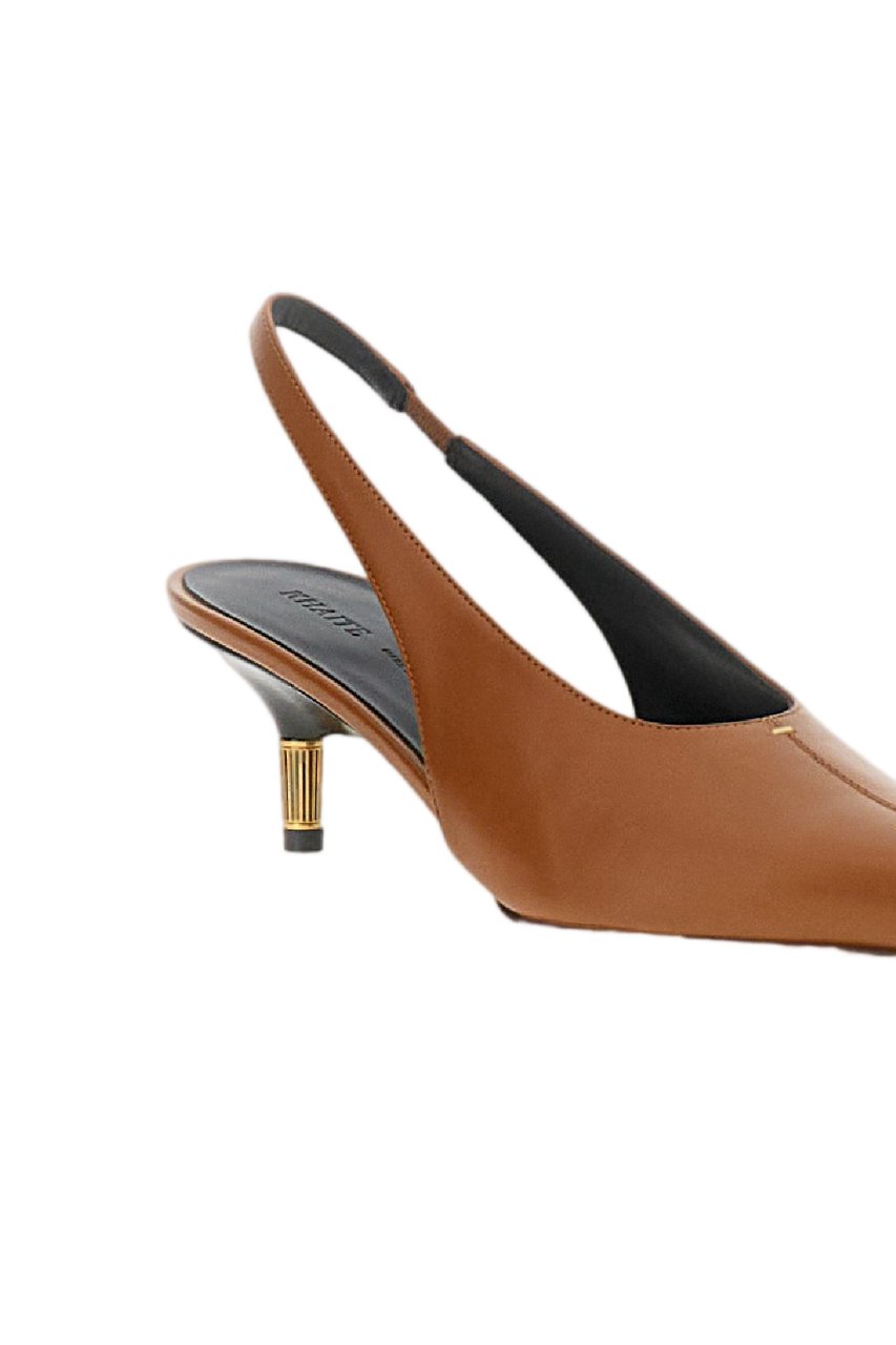 Khaite Brown Bella Pump 55 Shoes Bruin