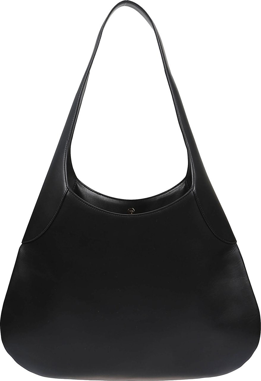 Khaite Joan Large Suede Hobo Bag Zwart