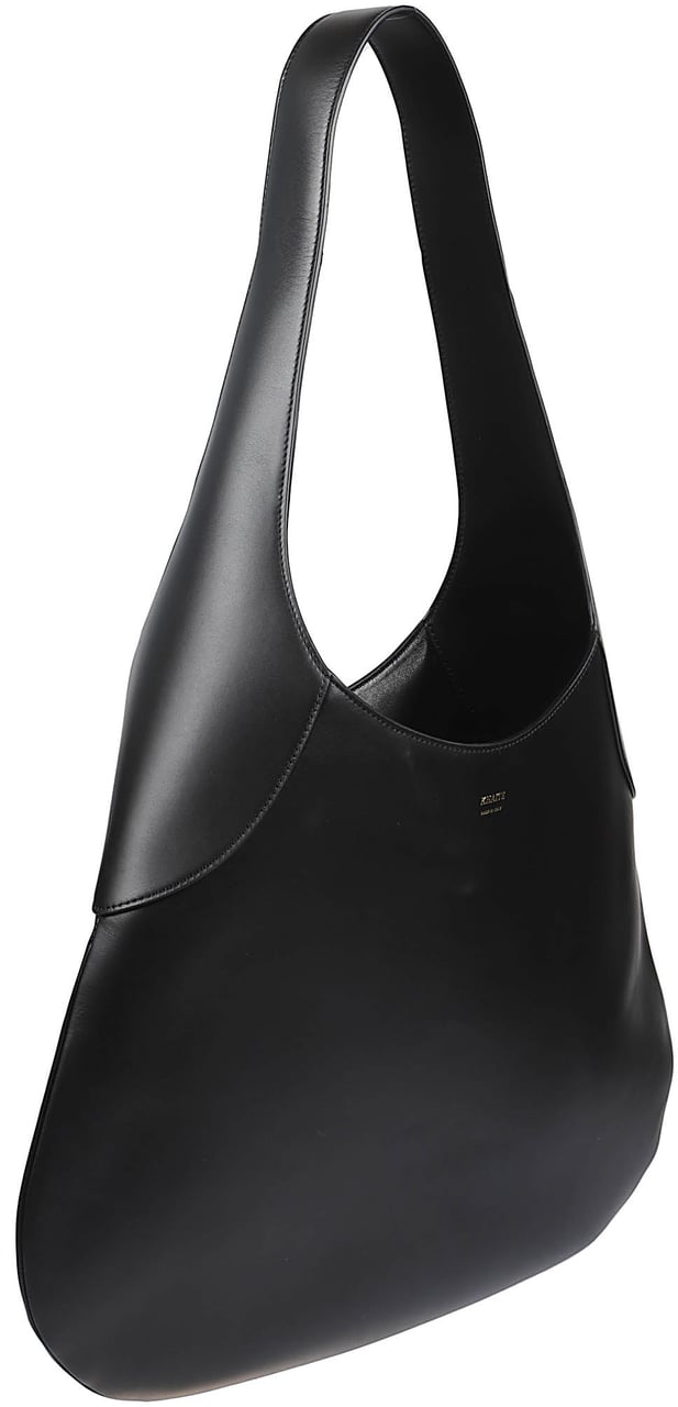 Khaite Joan Large Suede Hobo Bag Zwart
