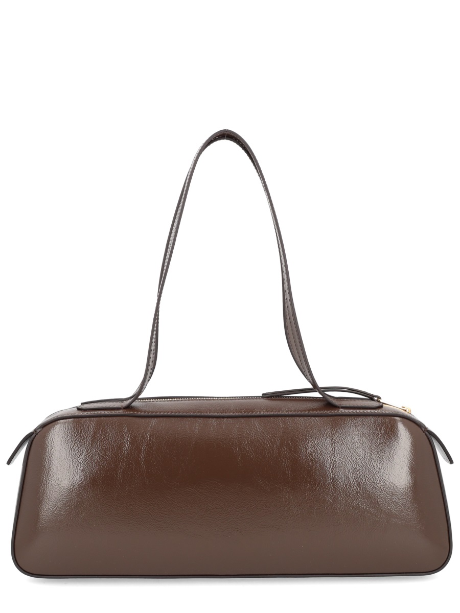 Khaite Simona Calfskin Glossy Handbag Grijs