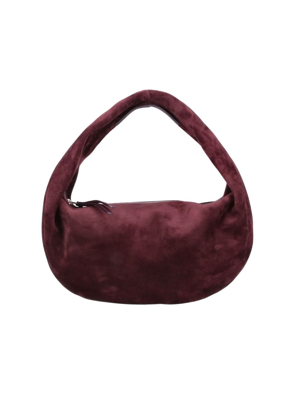 Khaite Burgundy Olivia Leather Hobo Bag Maroon