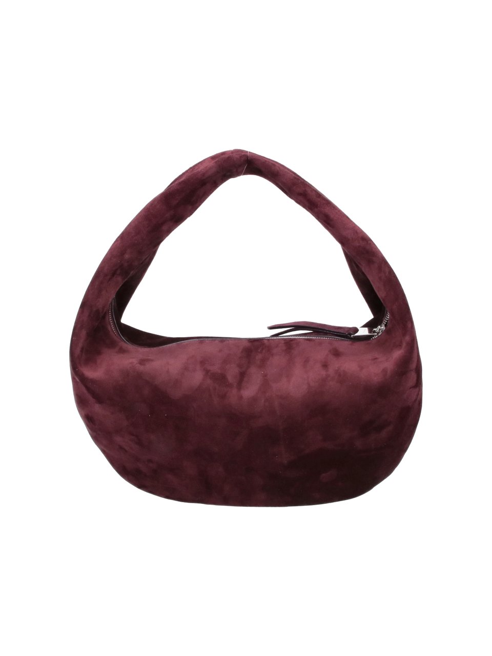 Khaite Burgundy Olivia Leather Hobo Bag Maroon