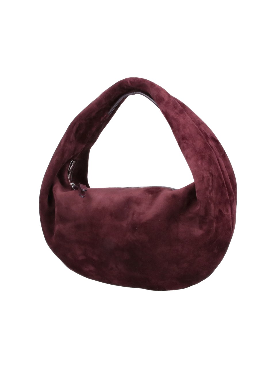 Khaite Burgundy Olivia Leather Hobo Bag Maroon
