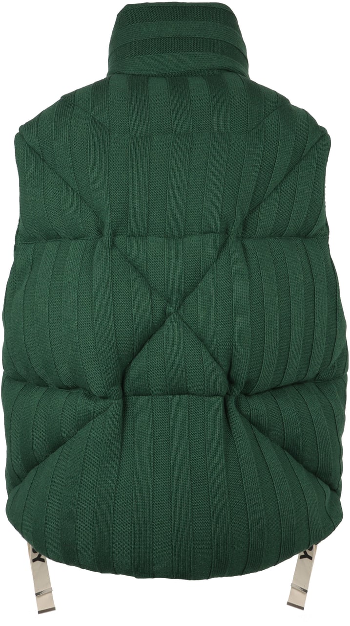 khrisjoy Puff Knitted Padded bodywarmer Groen