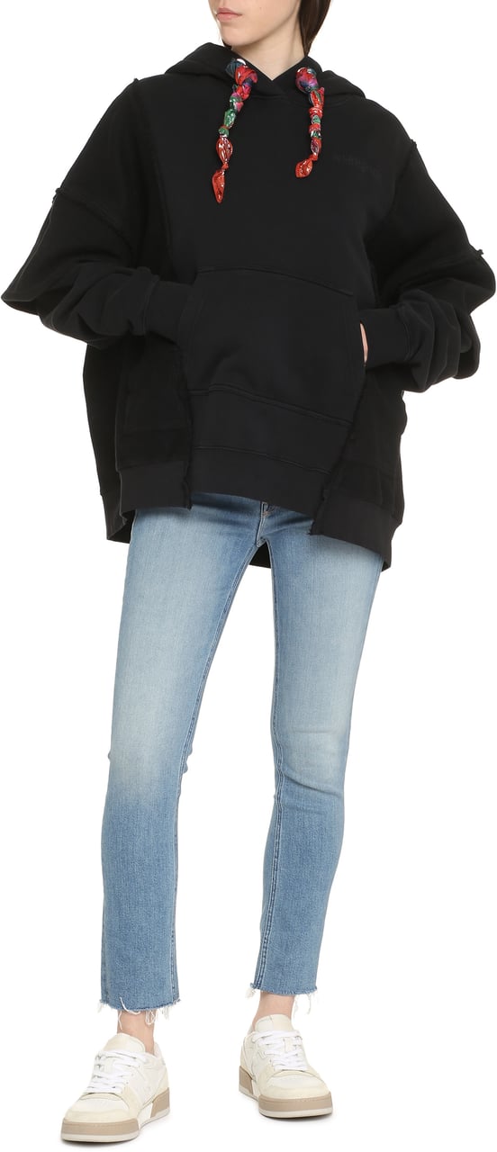 khrisjoy Cotton hoodie Zwart