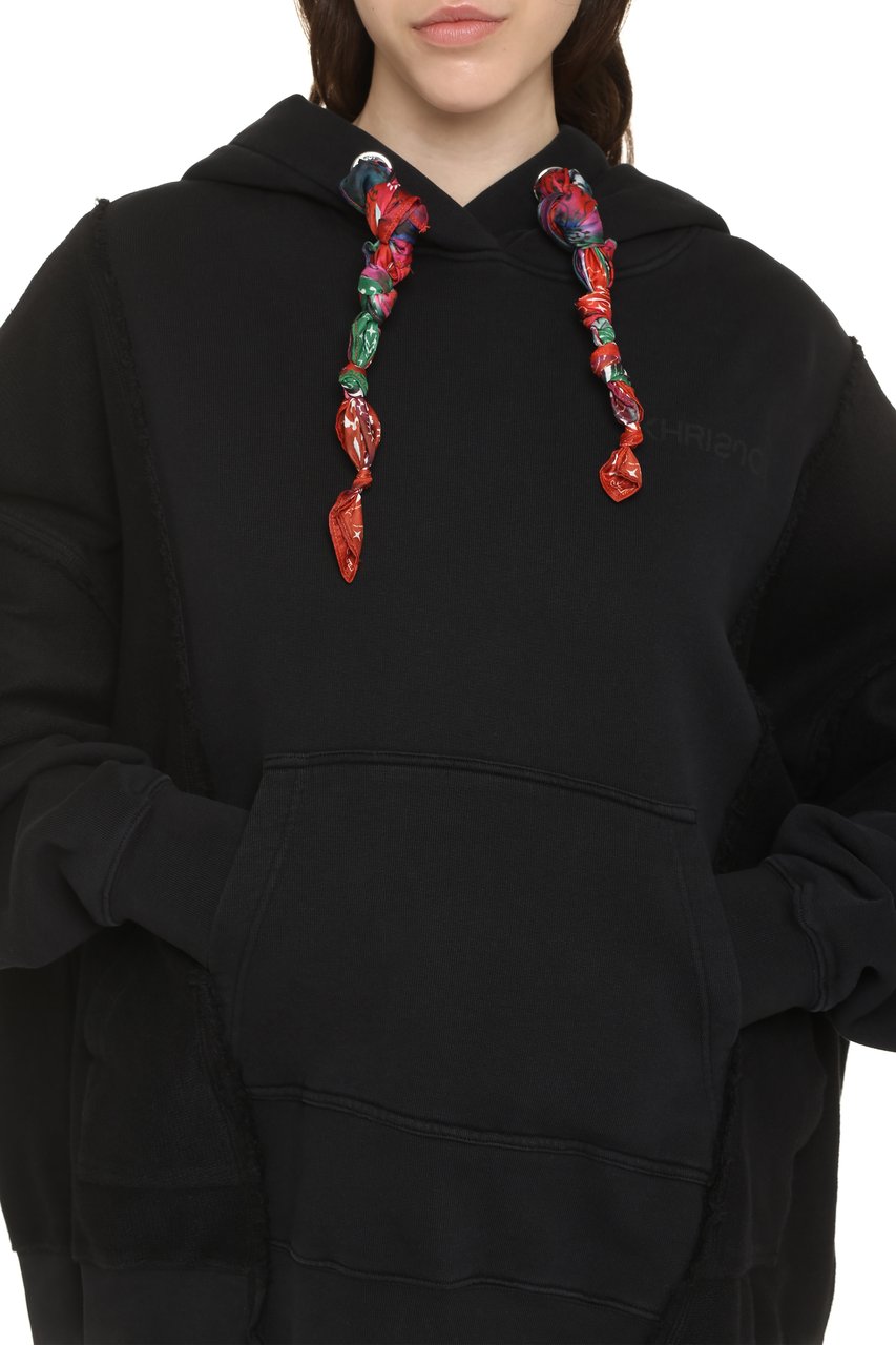 khrisjoy Cotton hoodie Zwart
