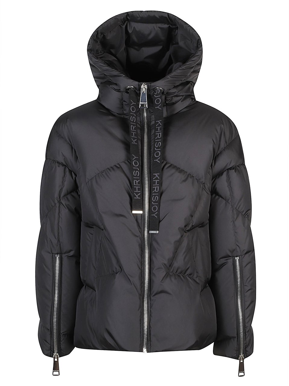 khrisjoy Khris Iconic Milano Mat Jacket Black Zwart
