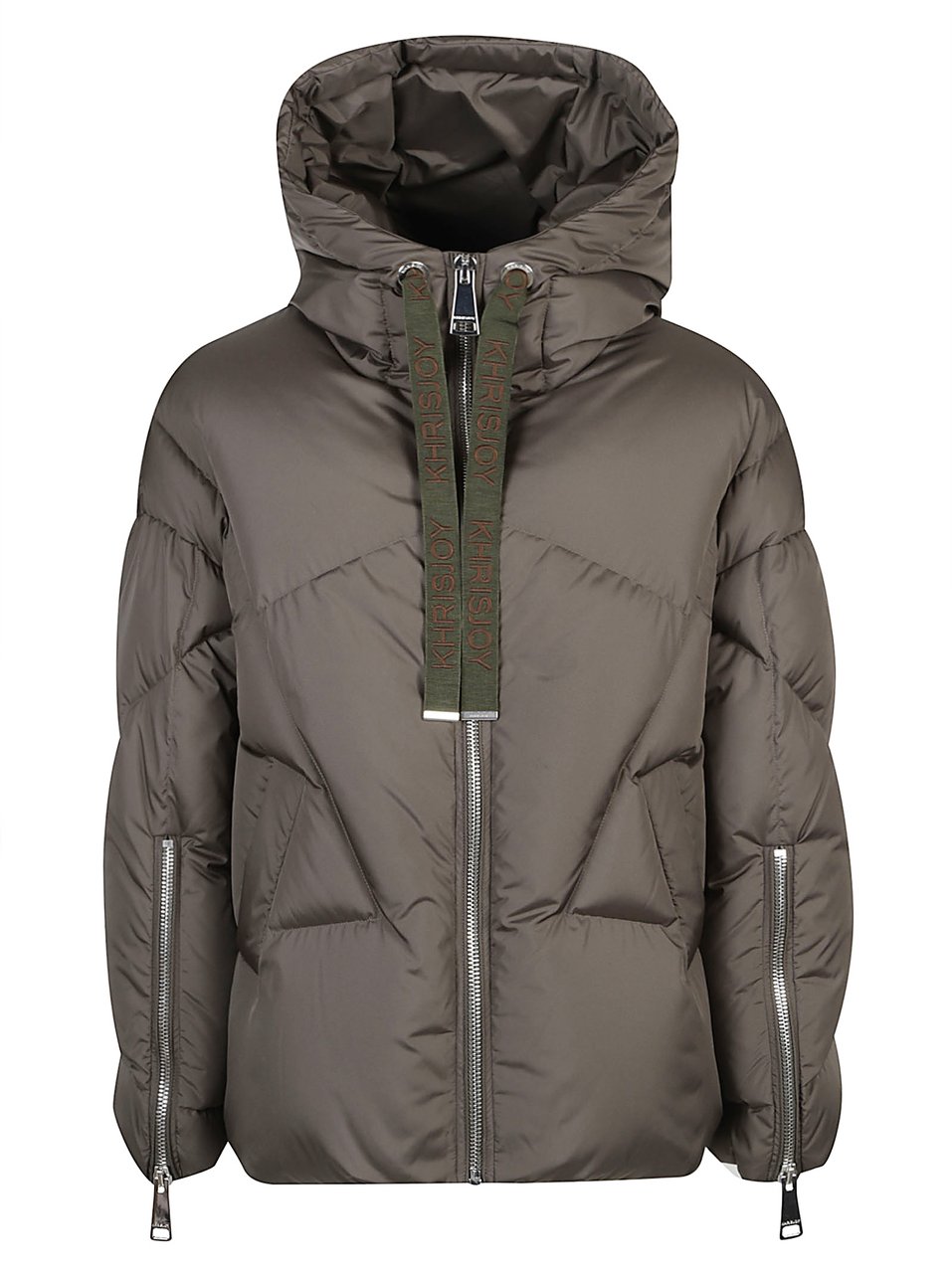 khrisjoy Khris Iconic Milano Mat Jacket Green Groen