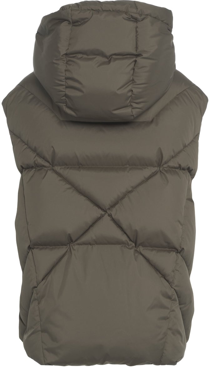 khrisjoy Down quilted vest 'Iconic Milano' Groen